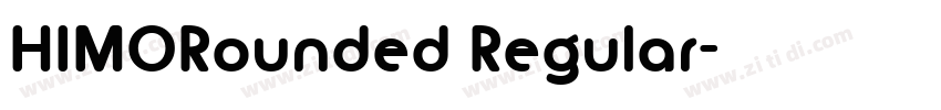 HIMORounded Regular字体转换